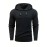 Men's commuter casual texture bump solid color hooded sweater