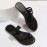 Women's Toe Loop Flat Slide Sandals - Comfortable Non-Slip Beach Slippers
